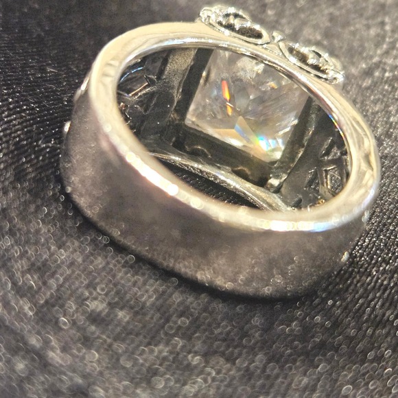 Silpada Retired Sterling Silver Uptown CZ Holiday Party Ring Sz 6 - Picture 10 of 14